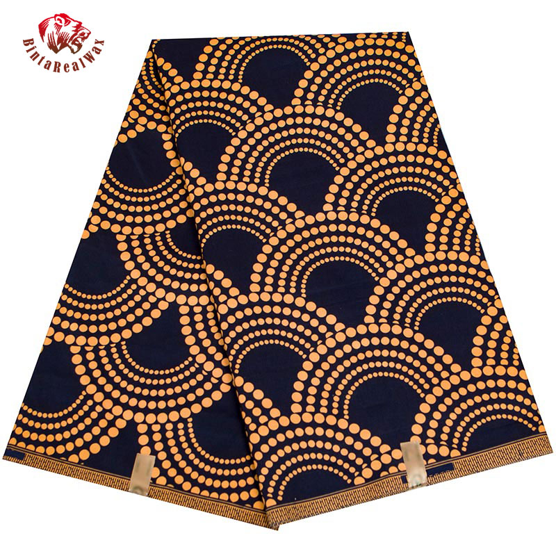 Sewing Batik Fabric - BintaRealWax afrykańska tkanina wzór wentylatora Ankara
