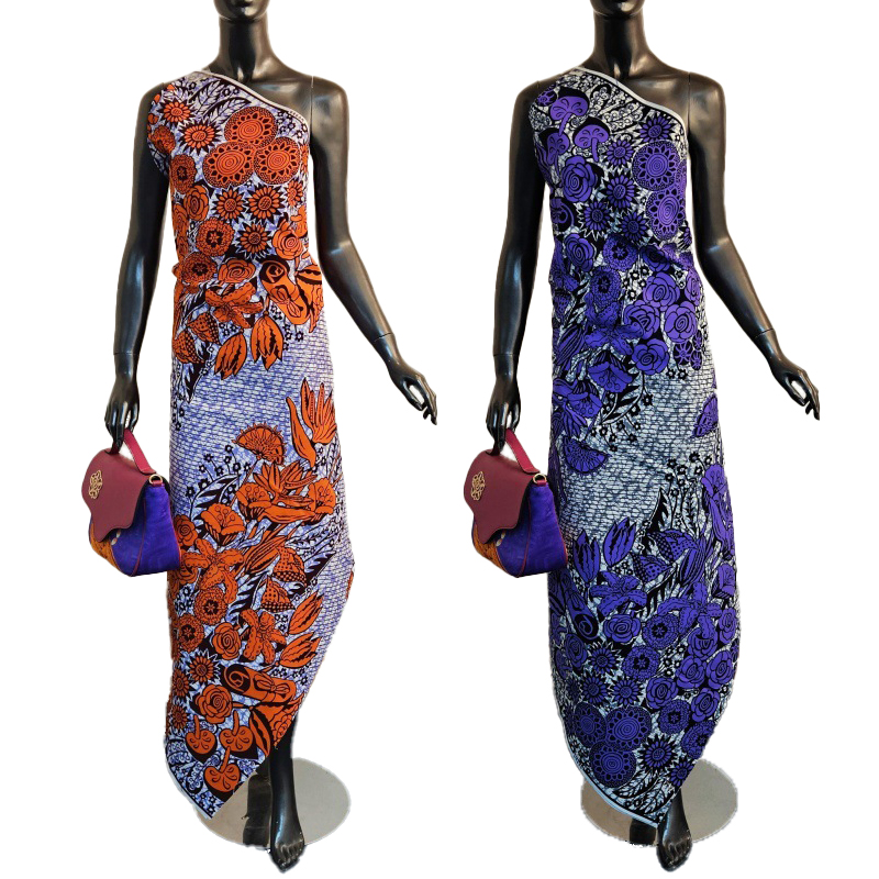 Sewing Batik Fabric - 6 jardów bawełnianej tkaniny w afrykańskim
