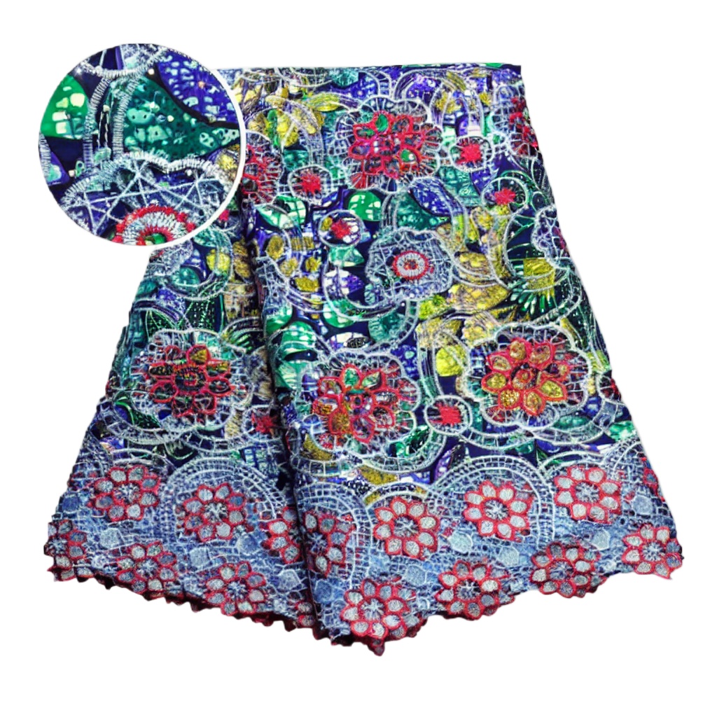Sewing Batik Fabric - Tkanina z afrykańskiej koronki woskowanej z