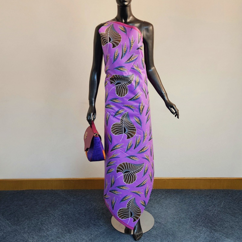 Sewing Batik Fabric - 46 cali * 6 jardów fioletowej