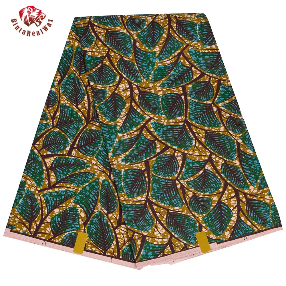 Sewing Batik Fabric - Ankara afrykański nadruk wzór liścia tkanina