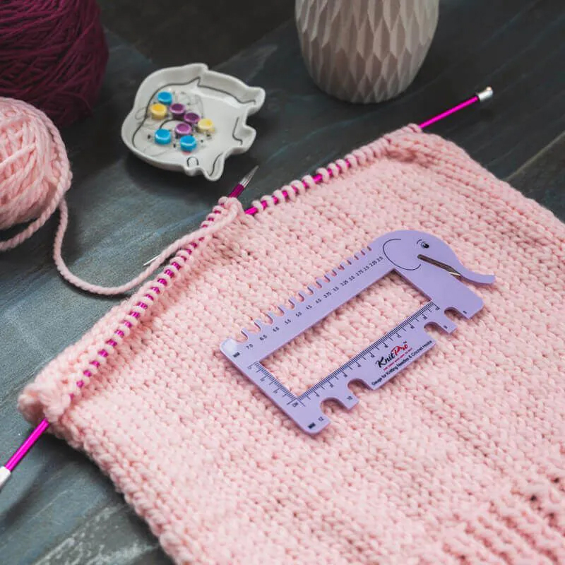 Miernik grubości włóczki Knitp – Sewing In Textile recenzja i cena