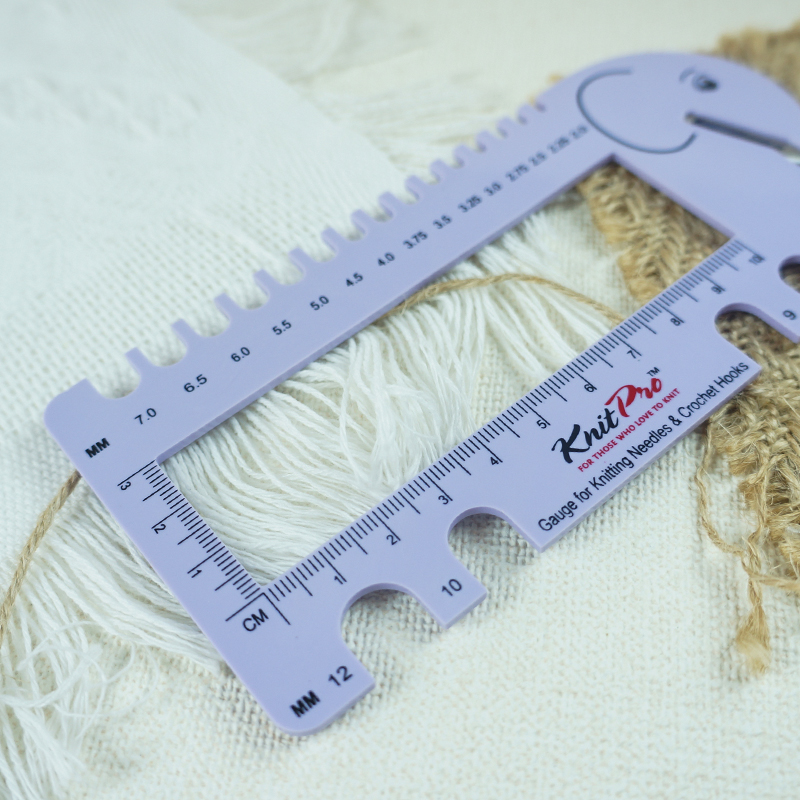 Miernik grubości włóczki Knitp – Sewing In Textile recenzja i cena