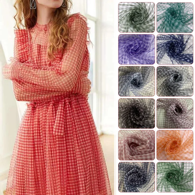Tkanina siatkowa w kratkę 90x1 – Sewing Batik Fabric recenzja i cena