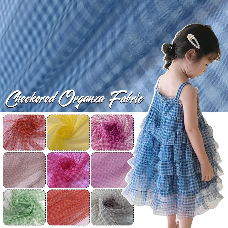 Tkanina siatkowa w kratkę 90x1 – Sewing Batik Fabric recenzja i cena