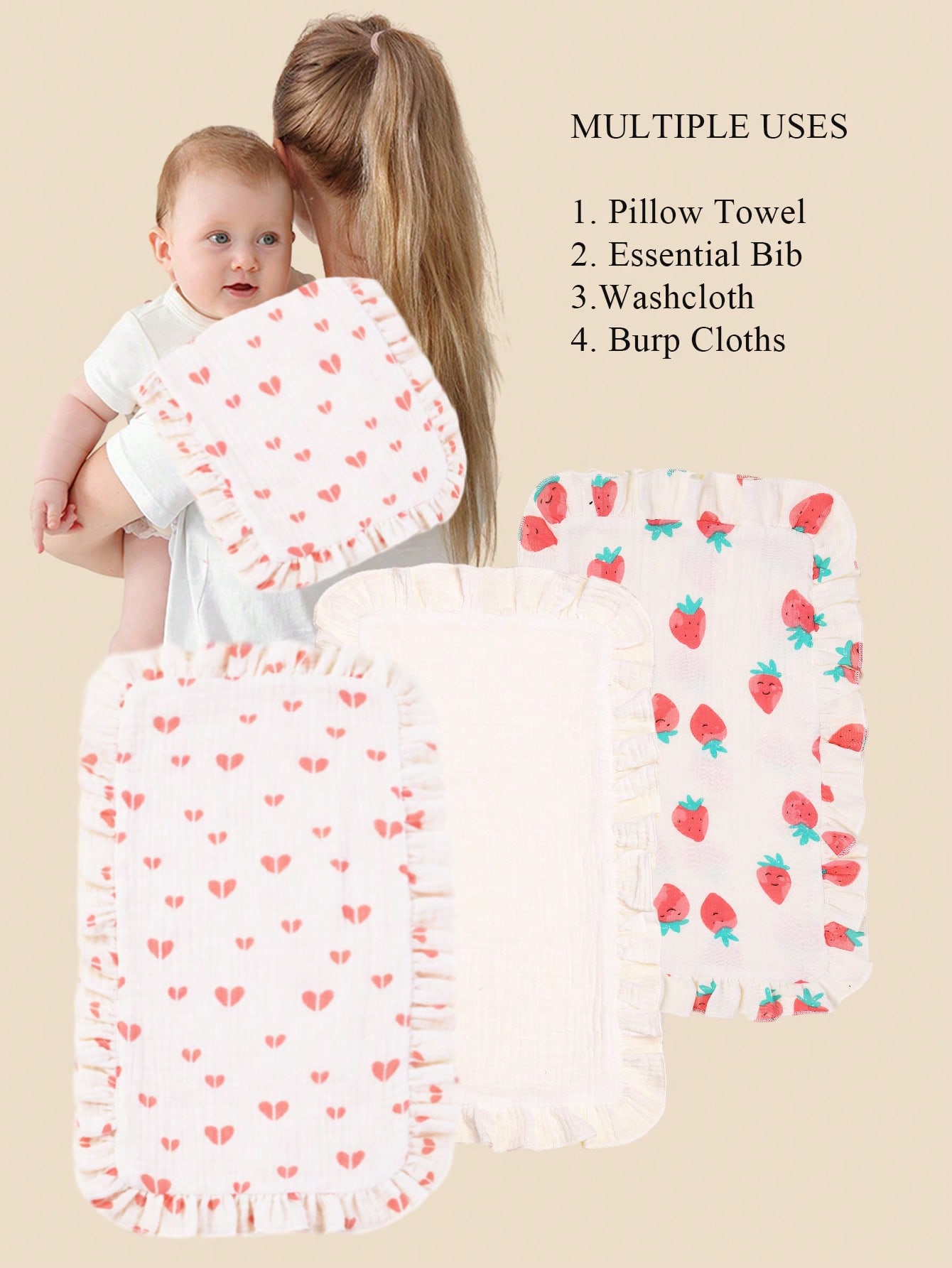 3 szt./zestaw Miękkie muślinow – Shoulder Pad Set In recenzja i cena